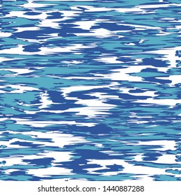 Blue Ocean Water Background, Sea Wavy Nautical and Marine Kids Texture, Reflection Surface of the Water, Yachting 