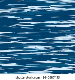 Blue Ocean Water Background, Sea Wavy Nautical and Marine Kids Texture, Reflection Surface of the Water, Yachting 