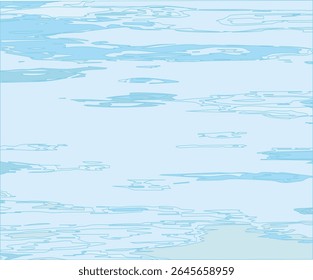 Blue Ocean Water Background, Sea Wavy Nautical and Marine Texture, Reflection Surface of the Water, Yachting Army Military Hunting Camouflage Uniform Pattern