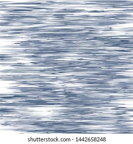 Blue Ocean Water Hatching Background, Sea Wavy Nautical and Marine Kids Texture, Reflection Surface of the Water, Yachting Army Military Hunting Camouflage Uniform Pattern