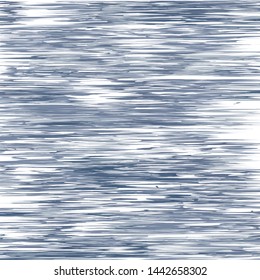 Blue Ocean Water Hatching Background, Sea Wavy Nautical and Marine Kids Texture, Reflection Surface of the Water, Yachting Army Military Hunting Camouflage Uniform Pattern