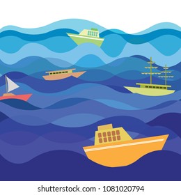 blue ocean wave