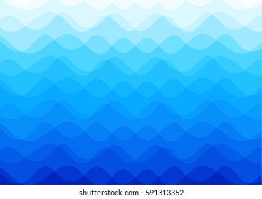 Blue ocean wave background