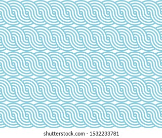 Blue ocean wave Background pattern seamless tiles. Use for your design.