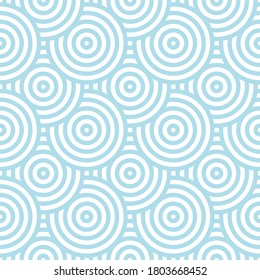 Blue ocean wave Background pattern seamless tiles. Use for your design.