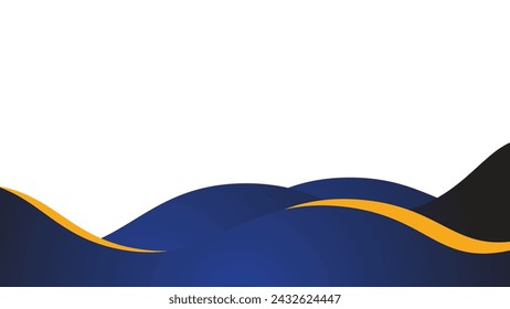 Blue ocean wave background wallpaper vector image. Illustration of graphic wave design for backdrop or presentation