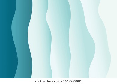 Blue ocean waves abstract background design. Blue wave abstract background illustration modern design. Modern blue background design for presentation background