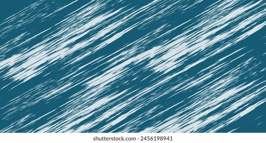 azul océano olas superficie del océano. Ilustración vectorial de mar con olas de agua, azul cielo y nubes blancas gráficas, paisaje marino de dibujos animados o paisaje acuático