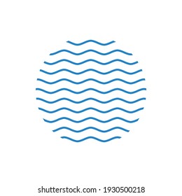 blue ocean waves vector design illustration
