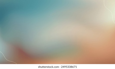blue ,ocher colorful blurry background with stripes 