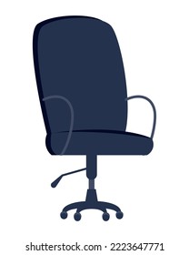 blue office chair furniture icon