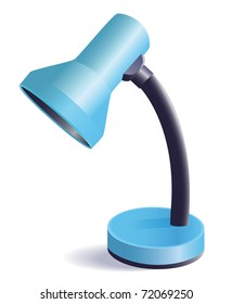 The blue office lamp