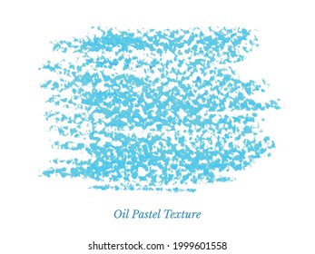 Blue oil pastel or crayon texture background. Abstract hand drawn pattern on paper vector illustration. Colourful doodle sketch design for wallpaper or graphic design art.