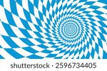 Blue Oktoberfest background. Oktoberfest Bavarian pattern. Oktoberfest wallpaper. Vector illustration