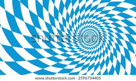 Blue Oktoberfest background. Oktoberfest Bavarian pattern. Oktoberfest wallpaper. Vector illustration