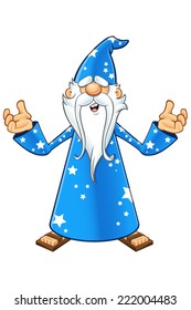 Blue Old Wizard - Confused