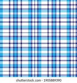 Blue Ombre Plaid textured seamless pattern suitable for fashion textiles and graphics