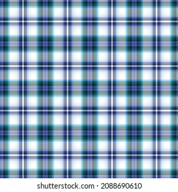 Blue Ombre Plaid textured seamless pattern suitable for fashion textiles and graphics