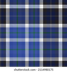 Blue Ombre Plaid textured seamless pattern suitable for fashion textiles and graphics