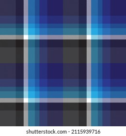 Blue Ombre Plaid textured seamless pattern suitable for fashion textiles and graphics
