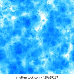 Blue on a light background. Like clouds. Abstract seamless spotted pattern of polygons. Vector. Mix random. Transparency. Overlay. Overlapping.
