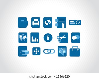blue, online icons