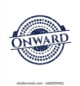 Blue Onward distress rubber seal