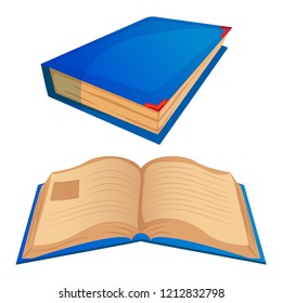 Blue open book