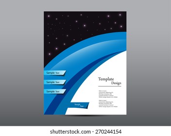 Blue Option Abstract Brochure