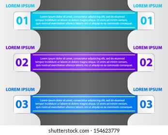 Blue options info-graphic. File is in eps10 format.