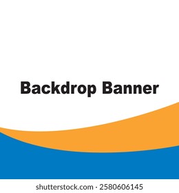 Blue orange abstract backdrop background banner