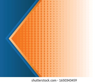 Blue and orange abstract background