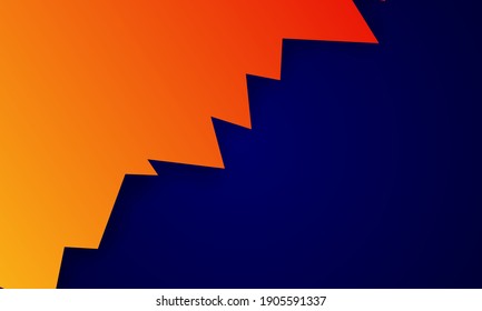 blue orange  abstract background geometry shine and layer element vector for presentation design. Suit for business, corporate, institution, party, festive, seminar, and talks.
