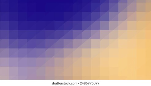 Blau Orange Abstrakt Geometrischer Hintergrund
