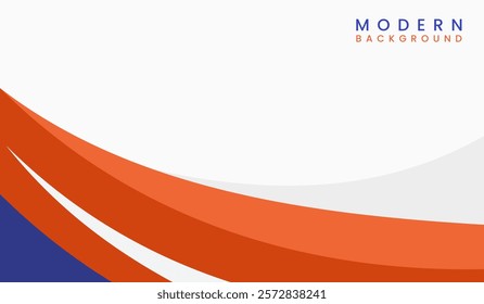Blue and orange abstract geometric background vector illustration