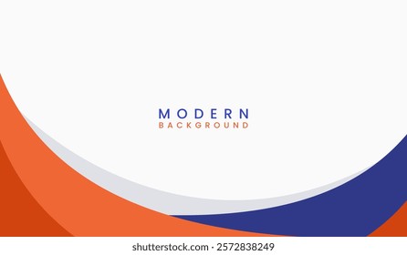 Blue and orange abstract geometric background vector illustration