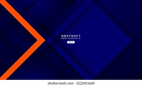 fondo azul y naranja con forma cuadrada abstracta y efecto arañazos, dinámico para el concepto de banner de negocios o deportivo.