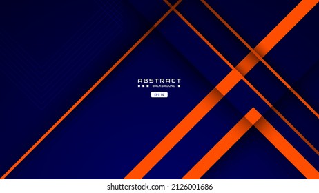 fondo azul naranja con forma cuadrada abstracta y efecto arañazos, dinámico para el concepto de banner de negocios o deporte.
