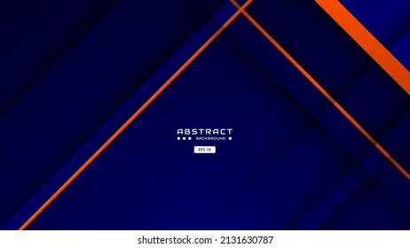 blue and orange background with abstract square shape and scratches effect, dynamic for business or sport banner concept.