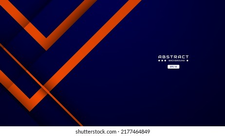 Blue Orange  Background With Abstract Square Shape And Scratches Effect, Dynamic For Business Or Sport Banner Concept.