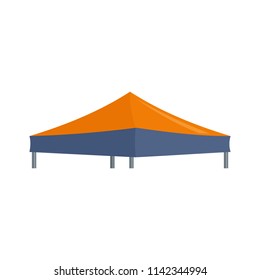 Blue orange big tent icon. Flat illustration of blue orange big tent vector icon for web isolated on white