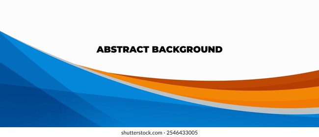 Fondo ondulado azul, naranja y marrón de la forma. conveniente para el diseño del cartel del negocio, Anuncio corporativo, presentación