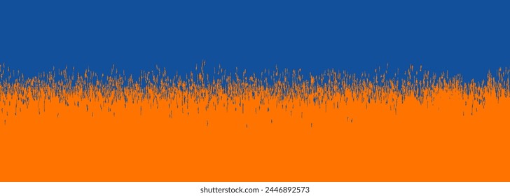 Blue and orange brush stroke background, paint splatter, suitable for banner, wallpaper and backdrop.