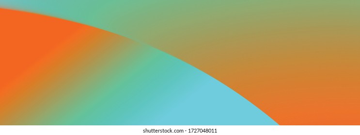 Blue and orange color gradient,empty blank vector background, header banner template, wavy lines, technology modern concept