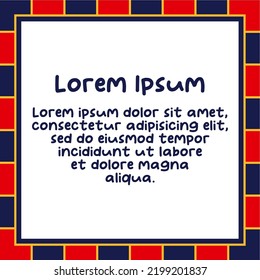 Blue and orange color templates are suitable for making quotes or promotions on social media