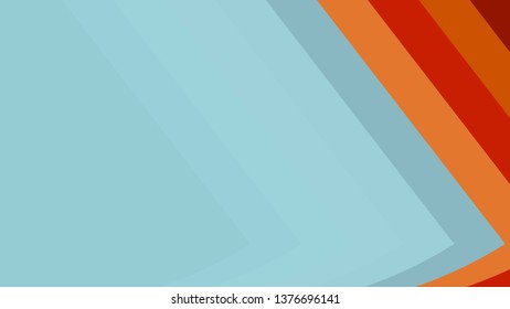 Blue and Orange Geometric Shapes Background Vector