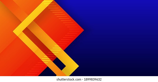 blue orange gradient abstract background geometry shine and layer element vector for presentation design. Suit for business, corporate, institution, party, festive, seminar, and talks.