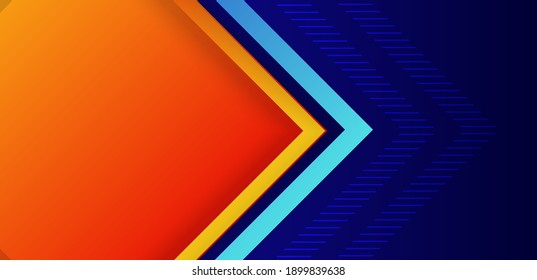 blue orange gradient abstract background geometry shine and layer element vector for presentation design. Suit for business, corporate, institution, party, festive, seminar, and talks.