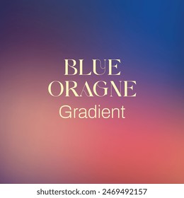 Blue orange gradient abstract background