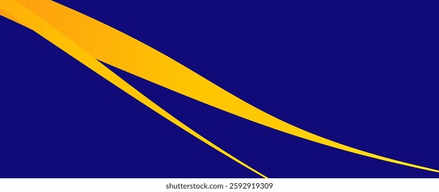 blue and orange gradient abstract wide horizontal banner with hexagon carbon fiber grid and orange luminous lines. Technology vector background with orange neon lines, eps 10, vector, gradient